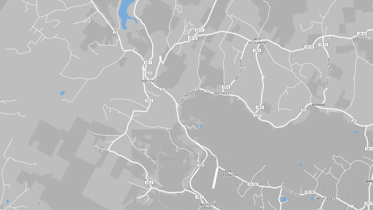 Transit Grade map of Prattsville, NY
