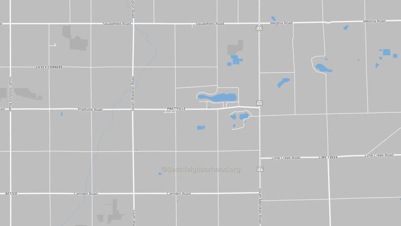 Transit Grade map of Prattville, MI
