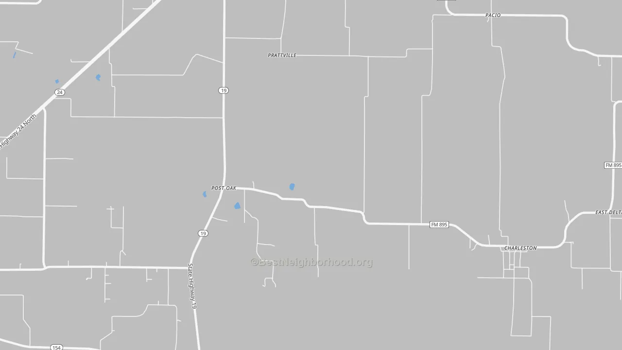 Transit Grade map of Prattville, TX