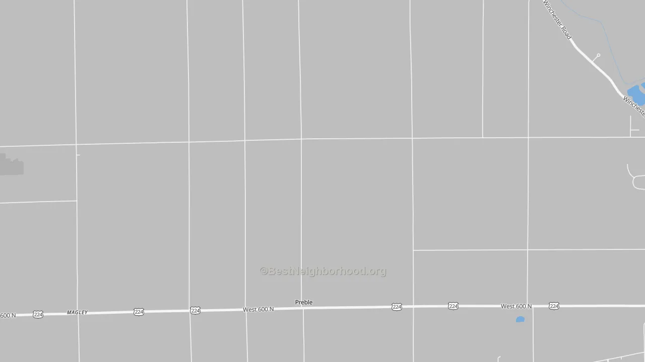Transit Grade map of Preble, IN