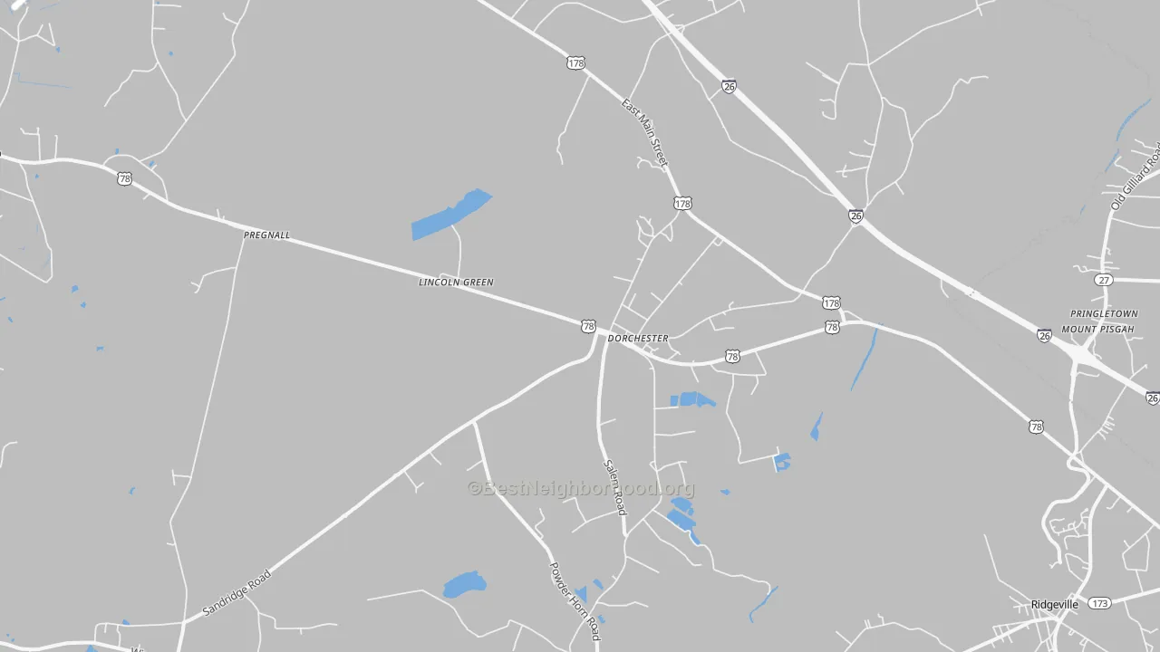 Transit Grade map of Pregnall, SC