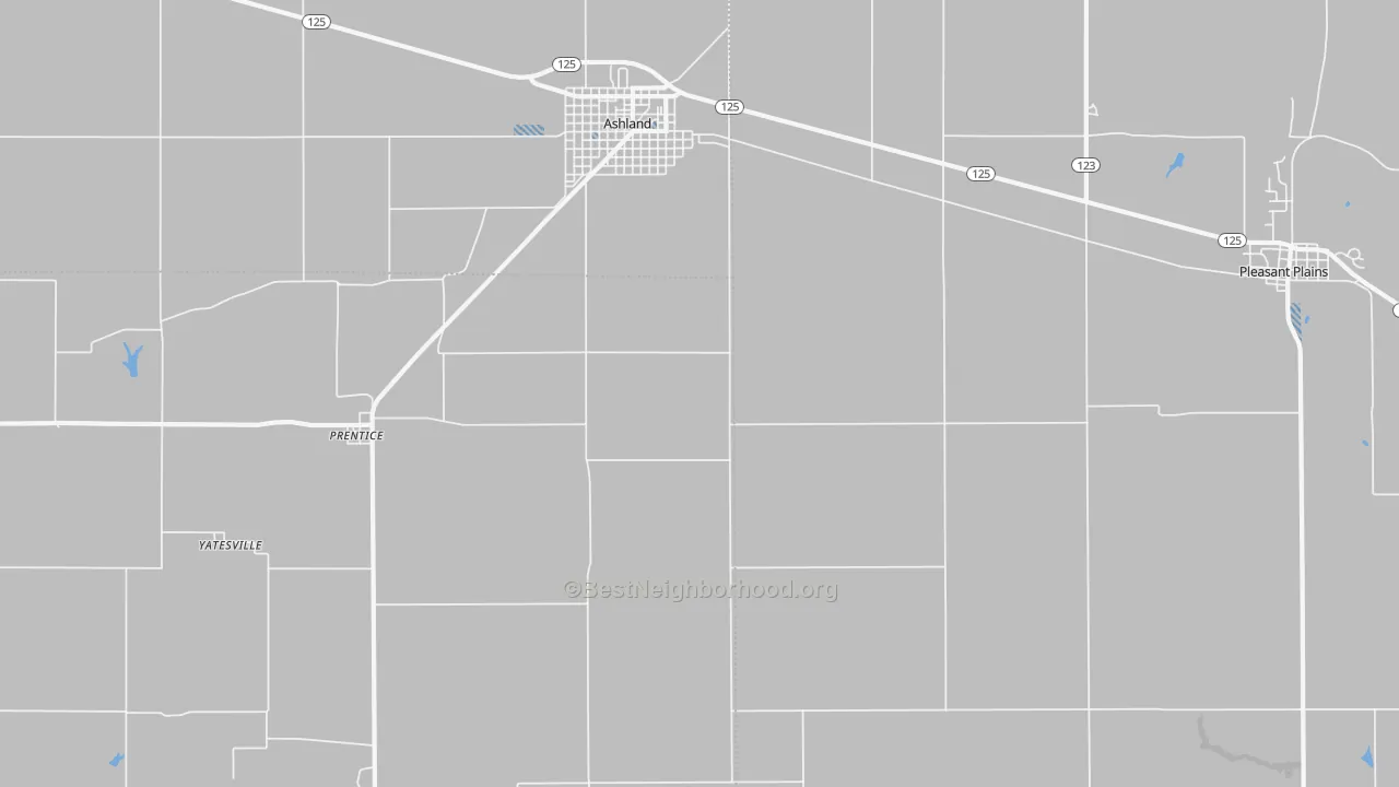 Transit Grade map of Prentice, IL