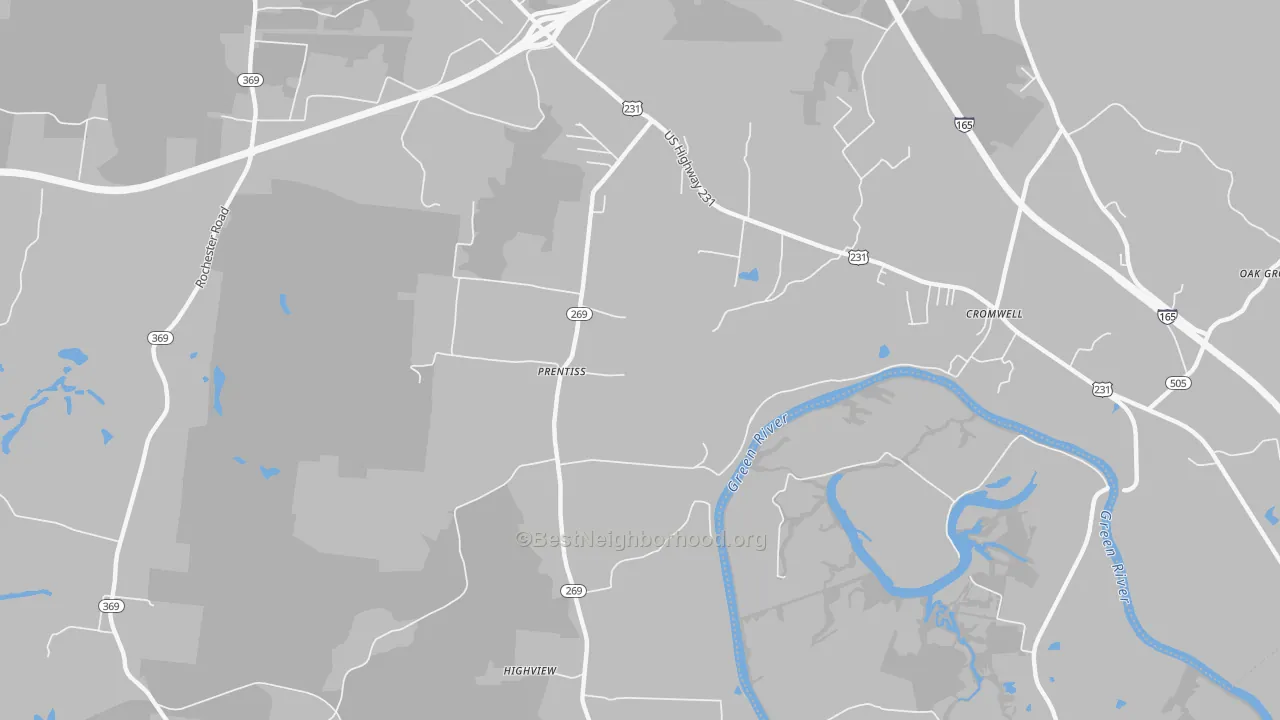 Transit Grade map of Prentiss, KY