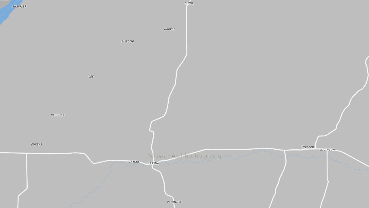 Transit Grade map of Prescott, WA