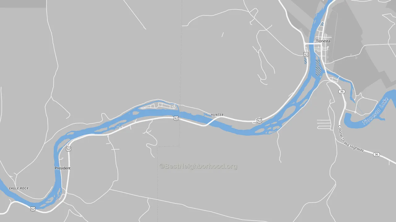 Transit Grade map of President, PA