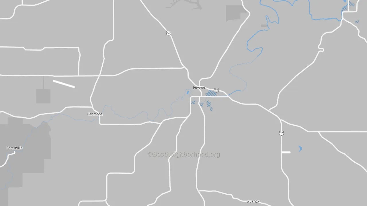 Transit Grade map of Preston, MN