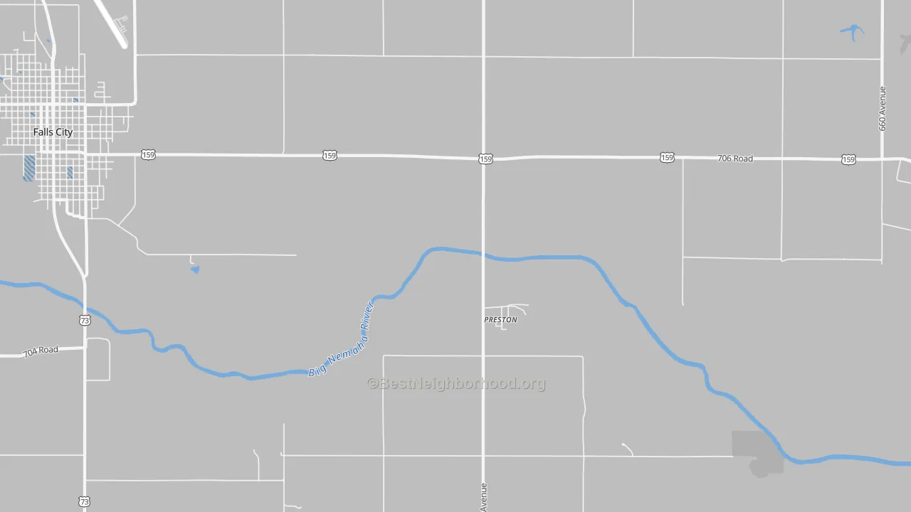 Transit Grade map of Preston, NE