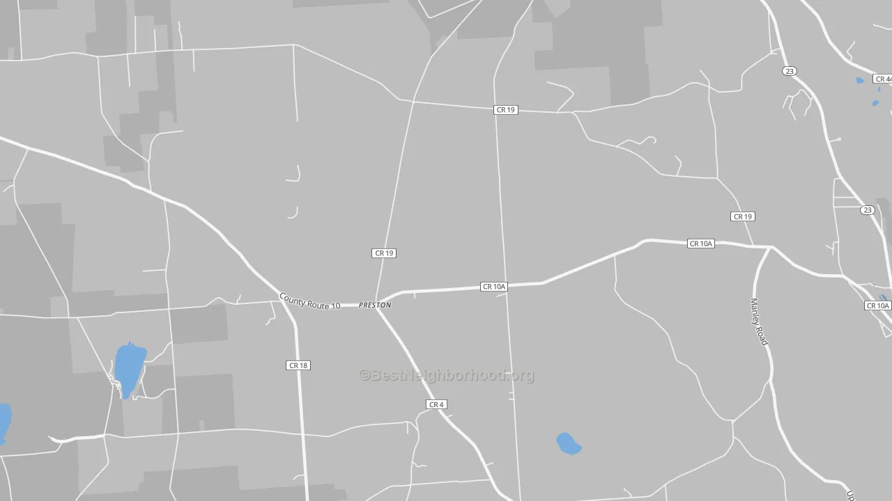 Transit Grade map of Preston, NY