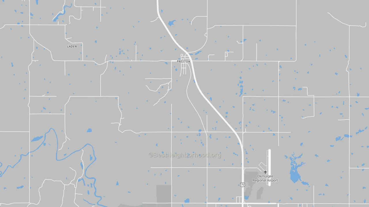 Transit Grade map of Preston, OK