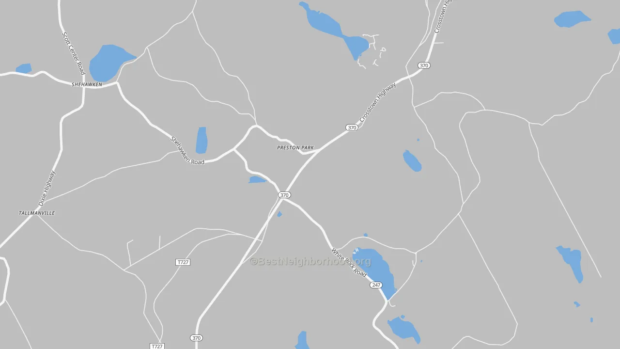 Transit Grade map of Preston Park, PA