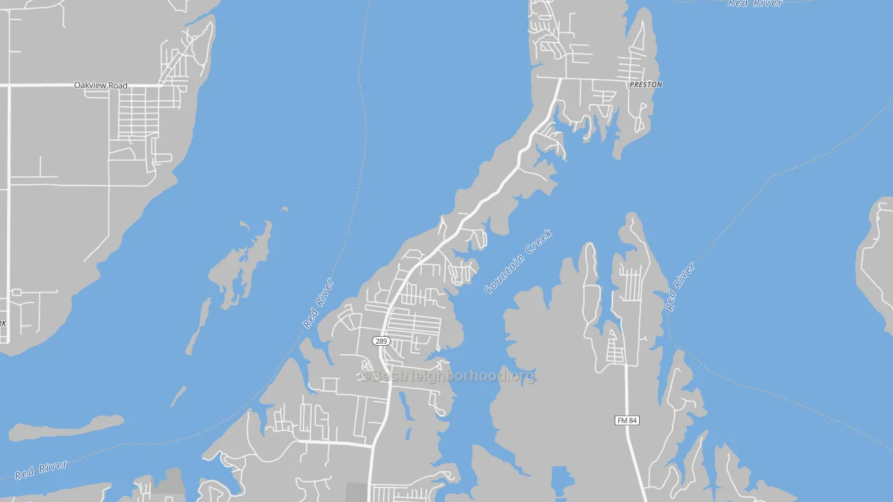 Transit Grade map of Preston, TX