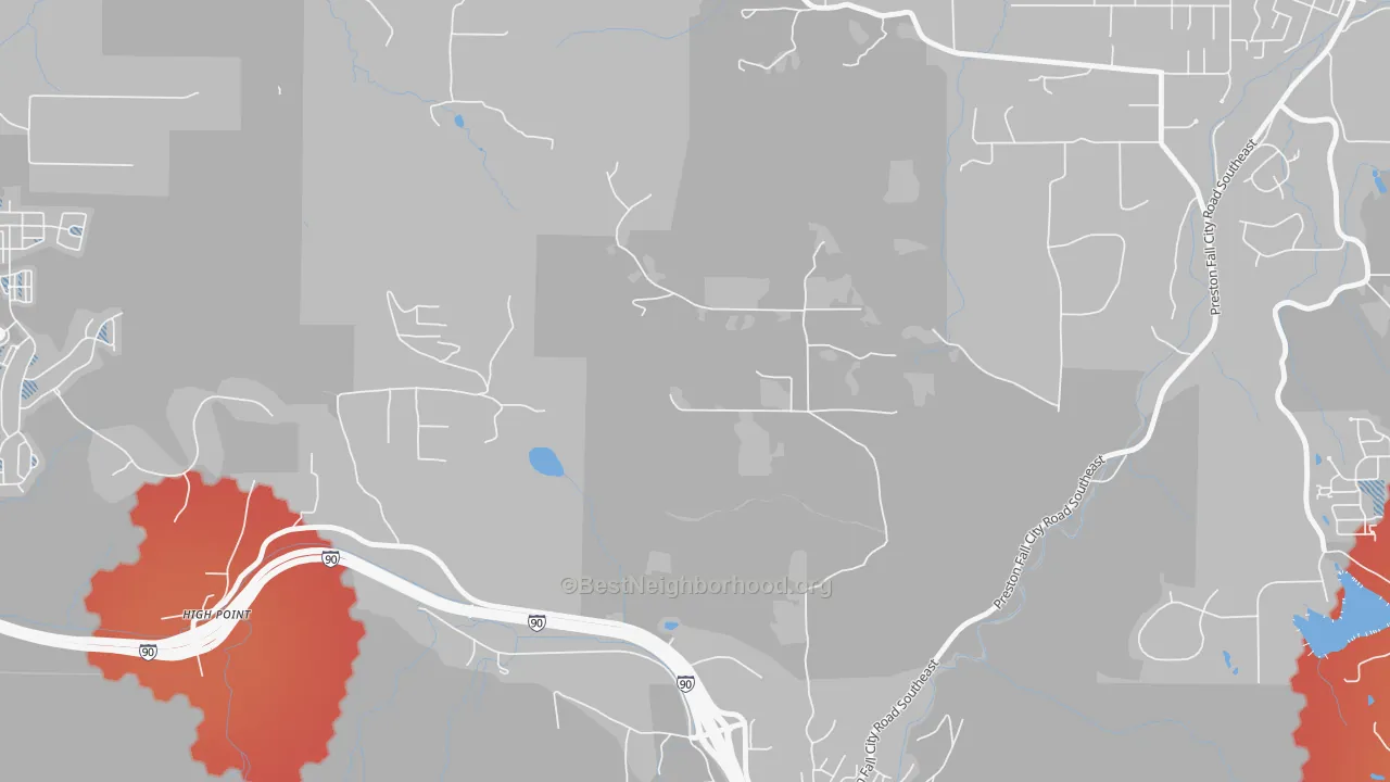 Transit Grade map of Preston, WA