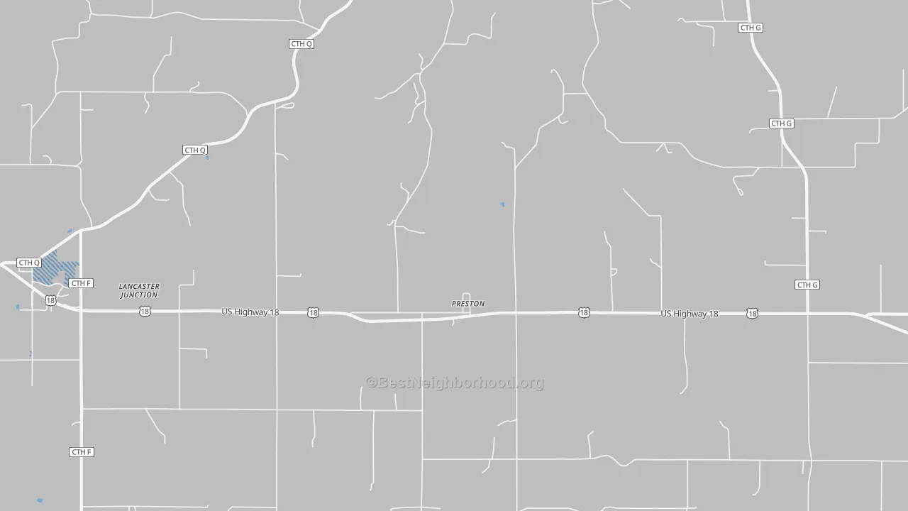 Transit Grade map of Preston, WI
