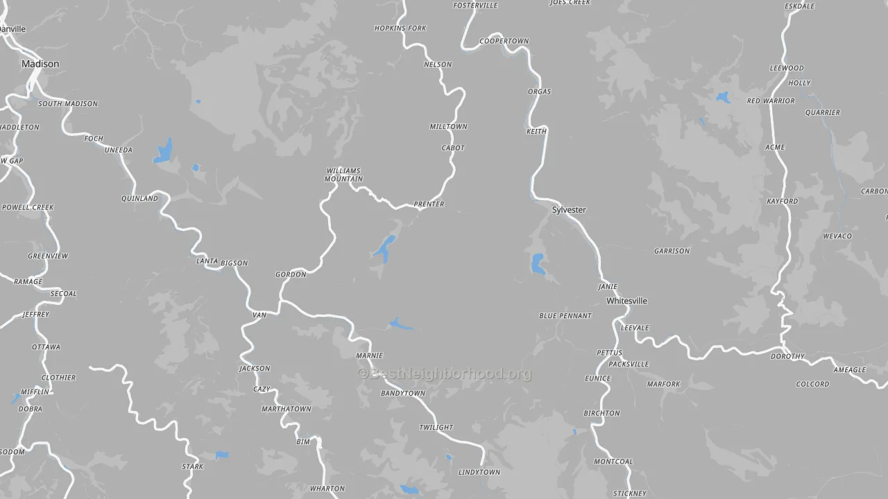 Transit Grade map of Price Hill, WV