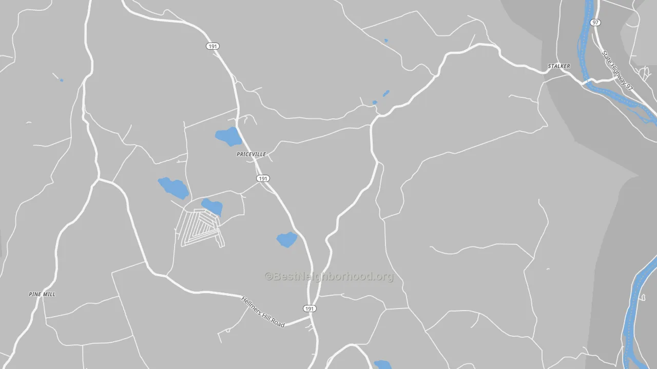 Transit Grade map of Priceville, PA
