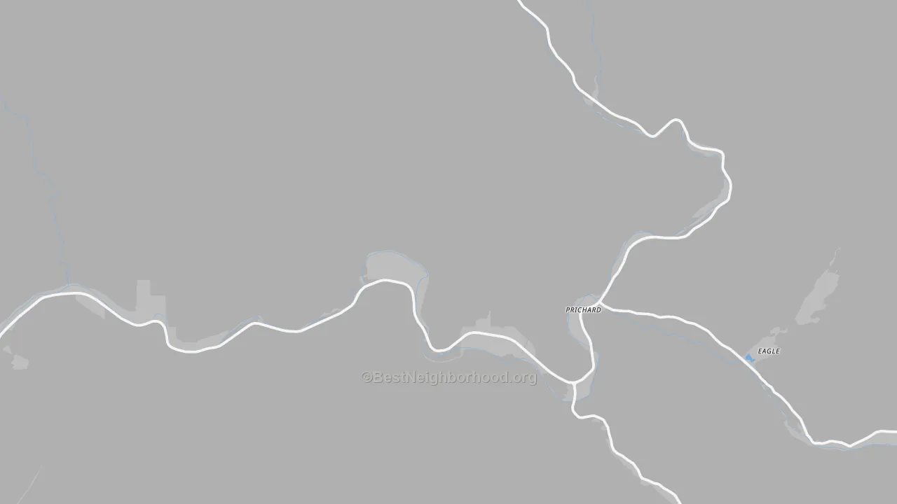 Transit Grade map of Prichard, ID