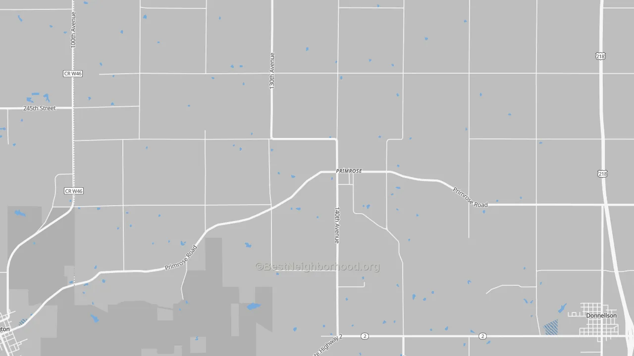 Transit Grade map of Primrose, IA