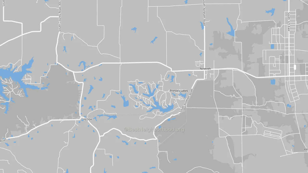 Transit Grade map of Princes Lakes, IN