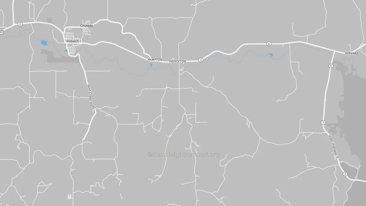 Transit Grade map of Princeton, ID