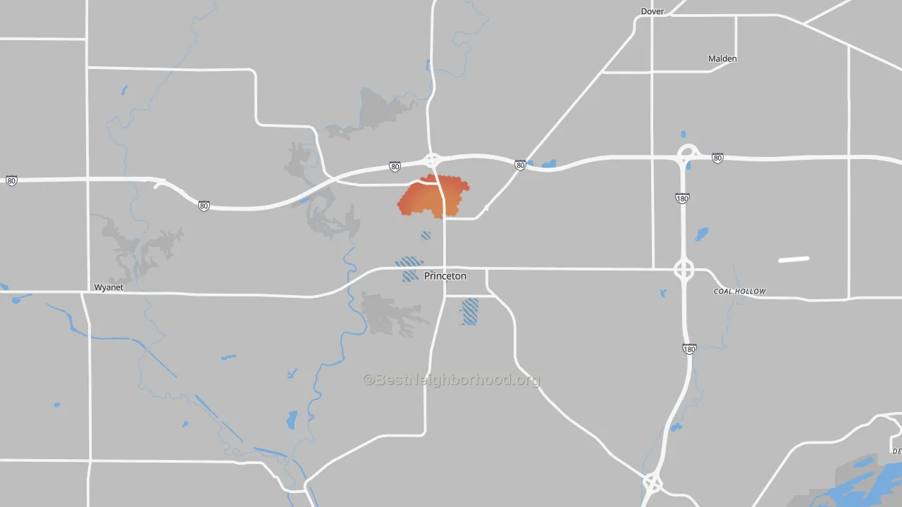 Transit Grade map of Princeton, IL