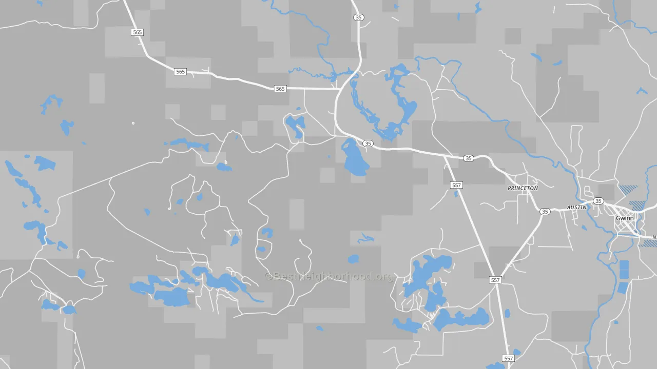 Transit Grade map of Princeton, MI