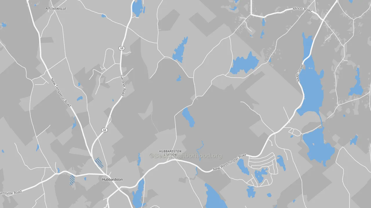 Transit Grade map of Princeton Station, MA