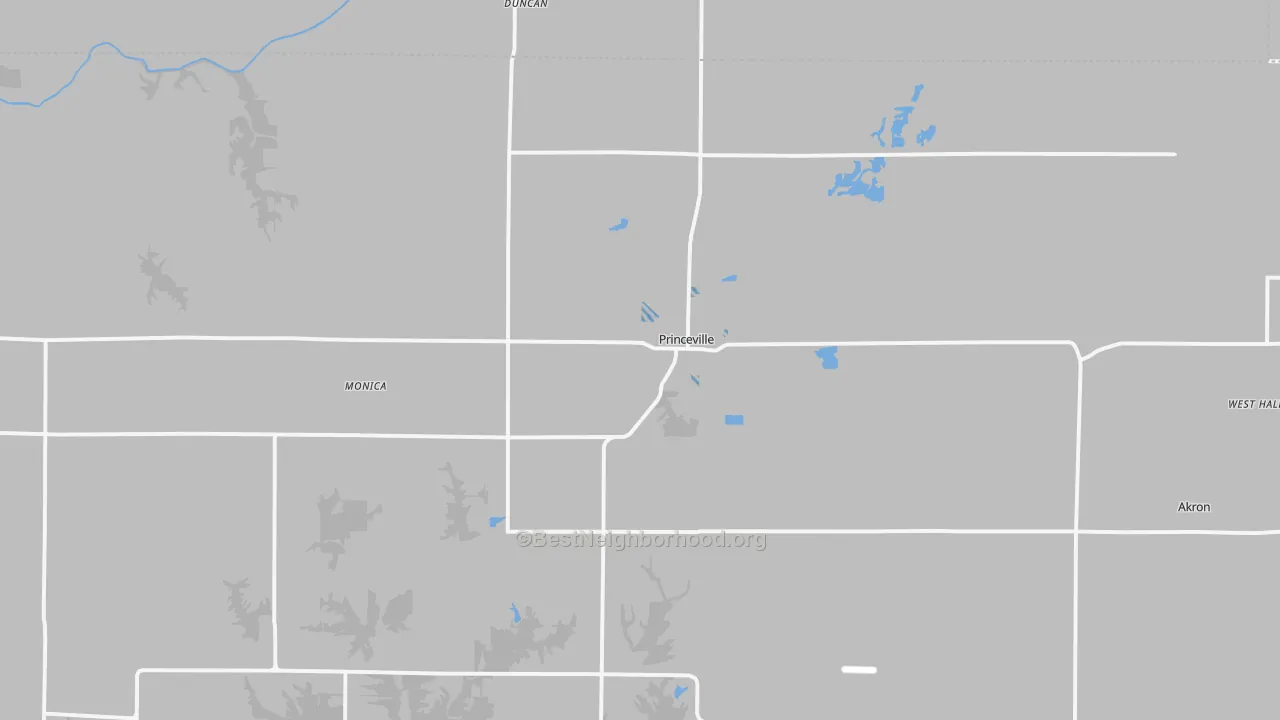 Transit Grade map of Princeville, IL