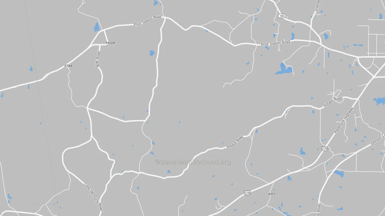 Transit Grade map of Prior, GA