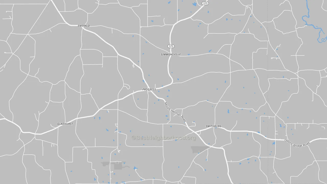 Transit Grade map of Progress, MS