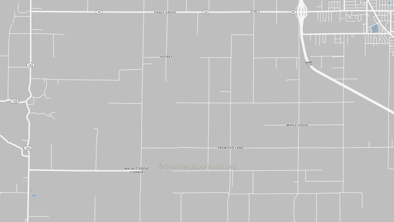 Transit Grade map of Promised Land, AR
