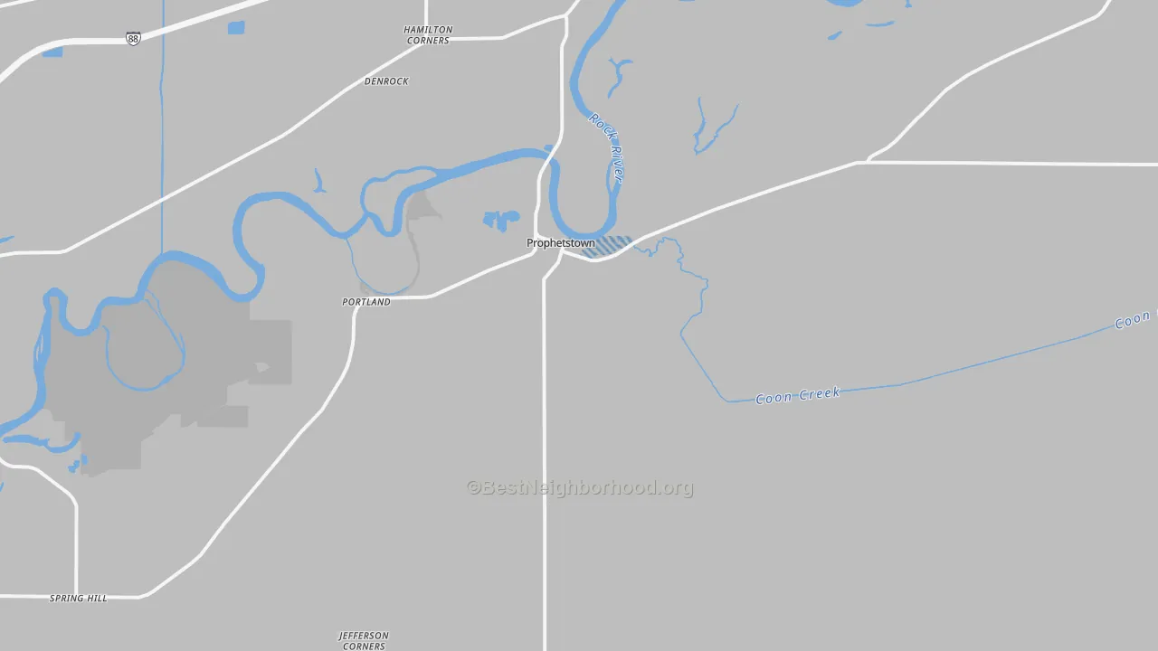 Transit Grade map of Prophetstown, IL