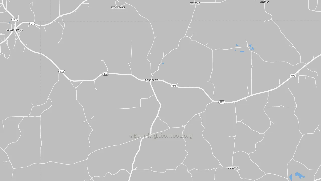 Transit Grade map of Prospect, MS