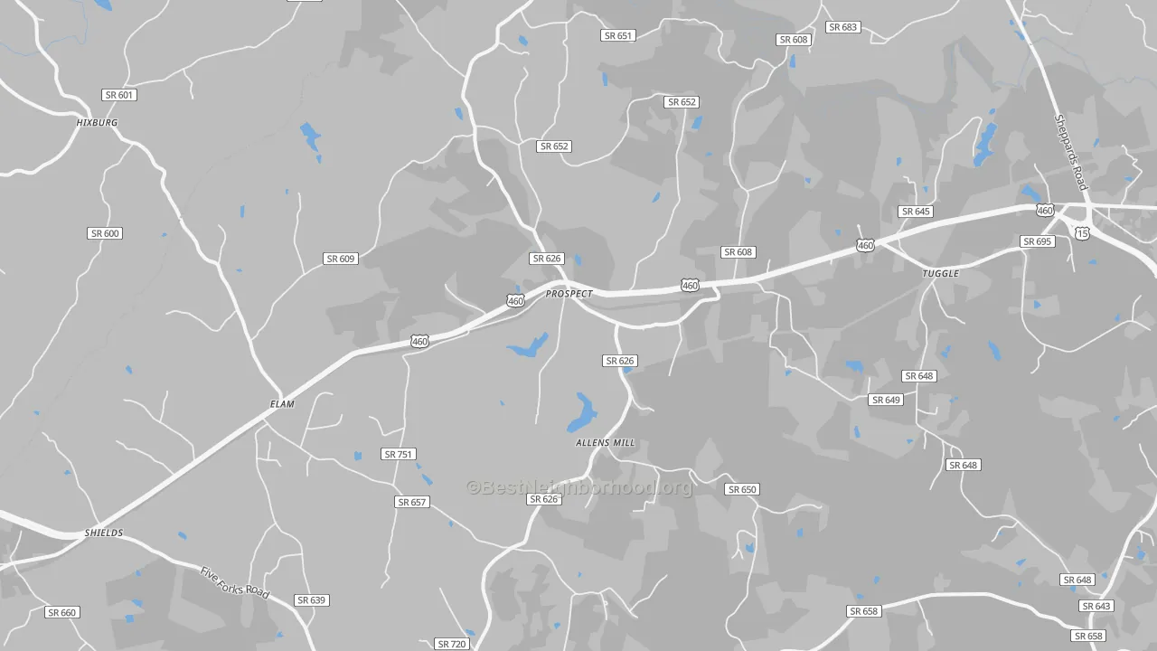 Transit Grade map of Prospect, VA