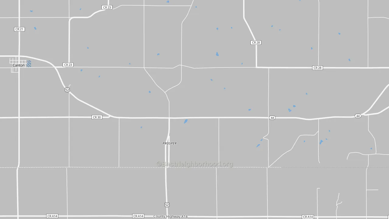 Transit Grade map of Prosper, MN
