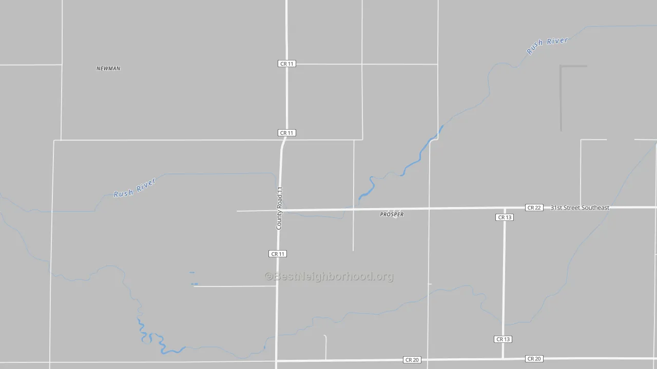 Transit Grade map of Prosper, ND
