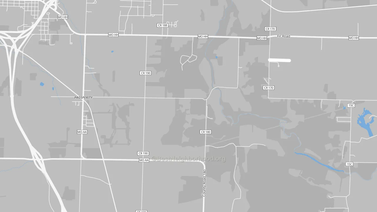 Transit Grade map of Prosperity, MO