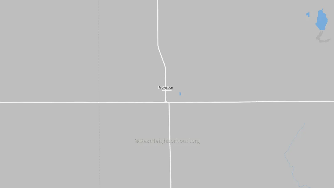Transit Grade map of Protection, KS