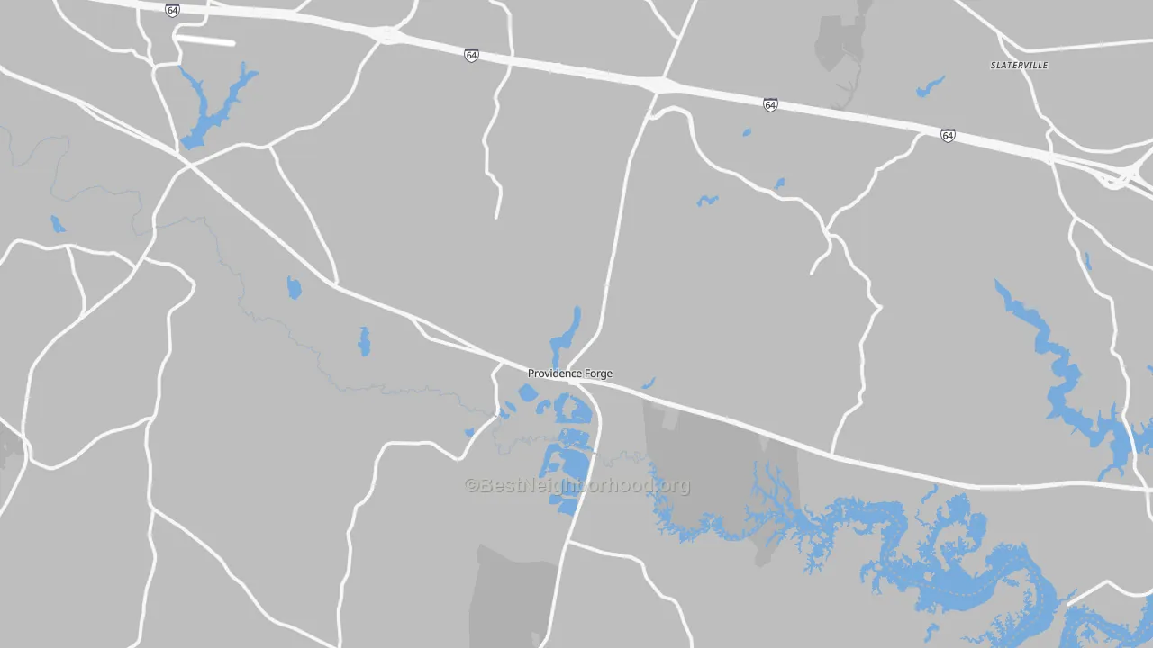 Transit Grade map of Providence Forge, VA
