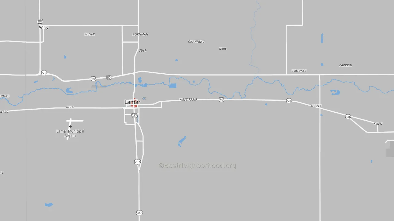 Transit Grade map of Prowers County, CO