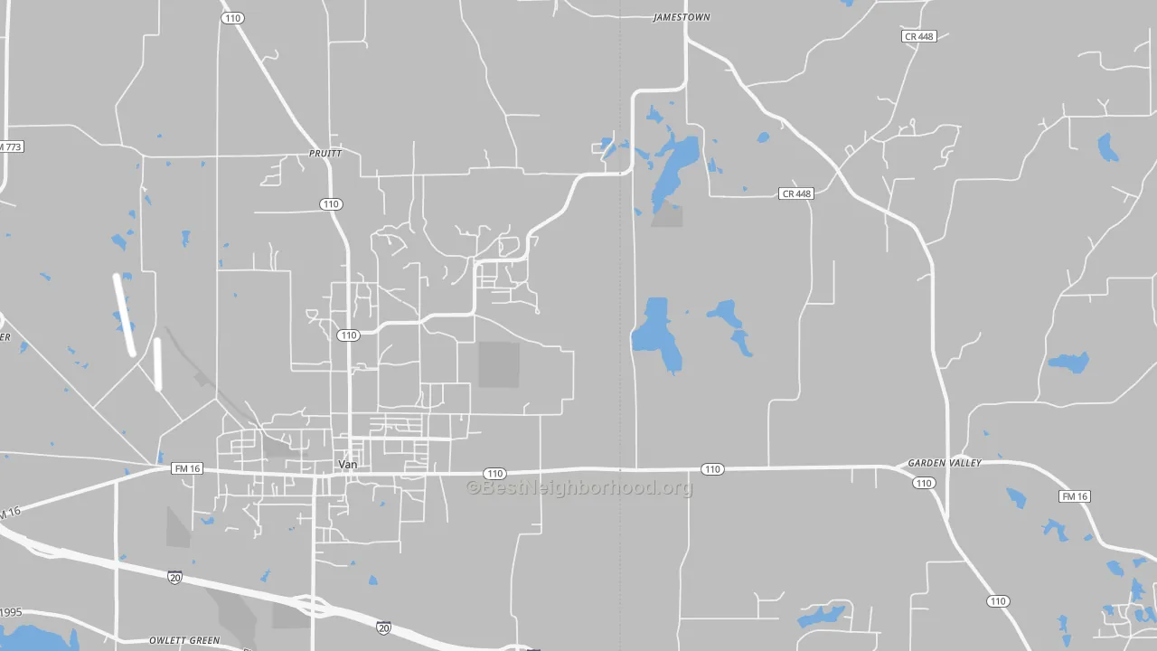 Transit Grade map of Pruitt, TX