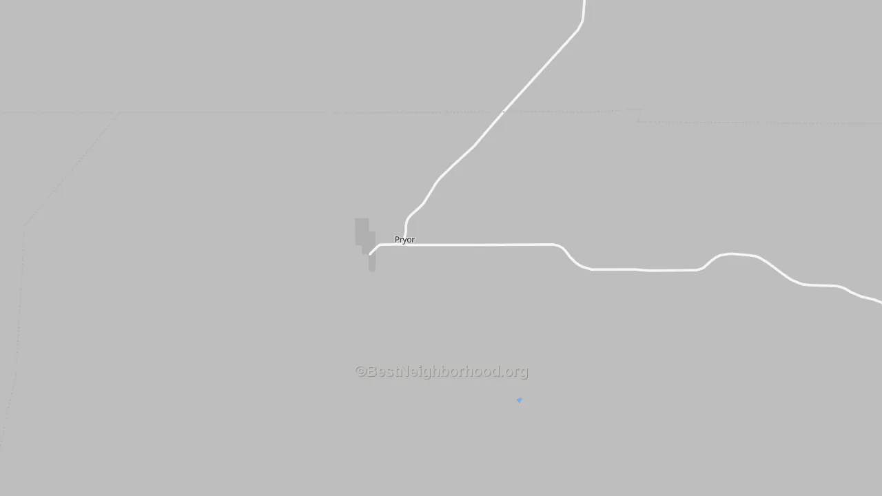 Transit Grade map of Pryor, MT