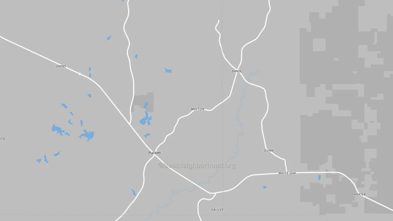 Transit Grade map of Puckett, MS