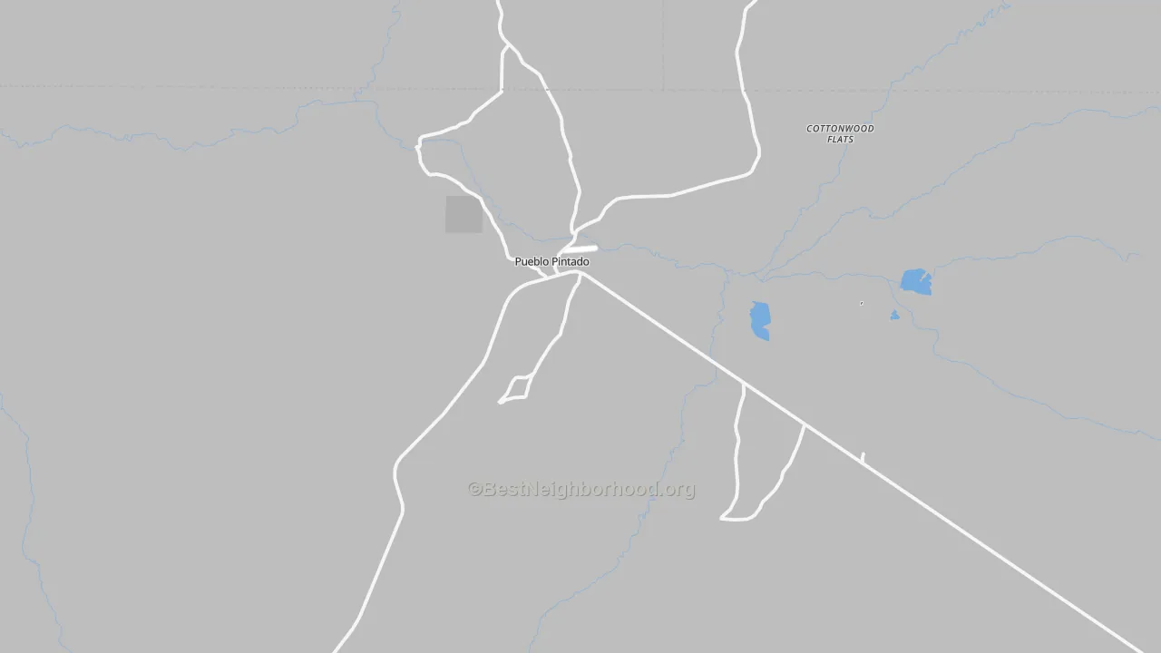 Transit Grade map of Pueblo Pintado, NM