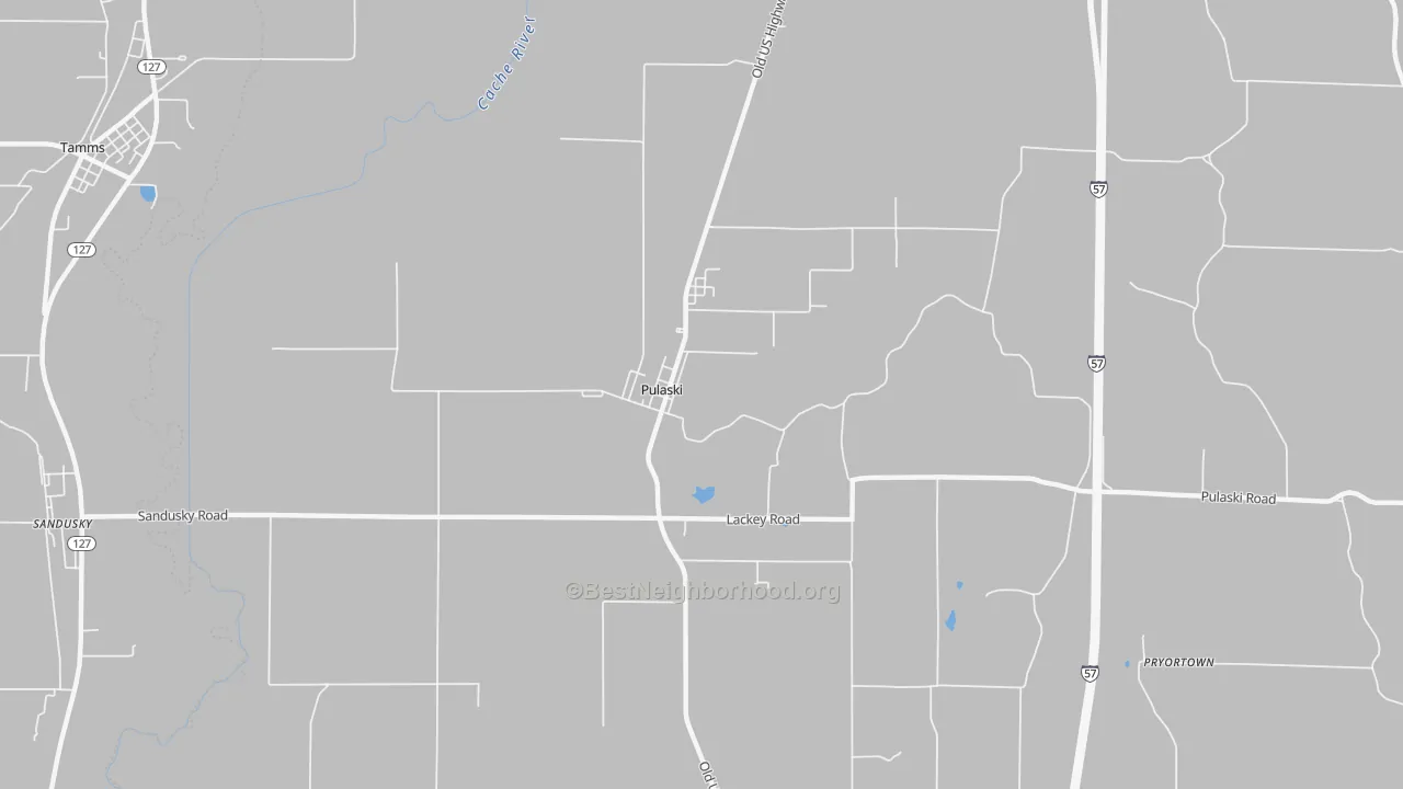 Transit Grade map of Pulaski, IL