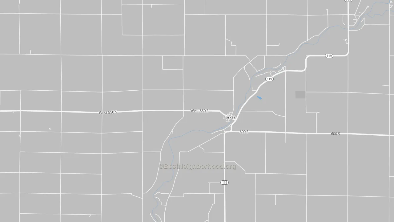 Transit Grade map of Pulaski, IN
