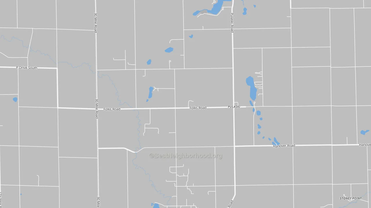 Transit Grade map of Pulaski, MI
