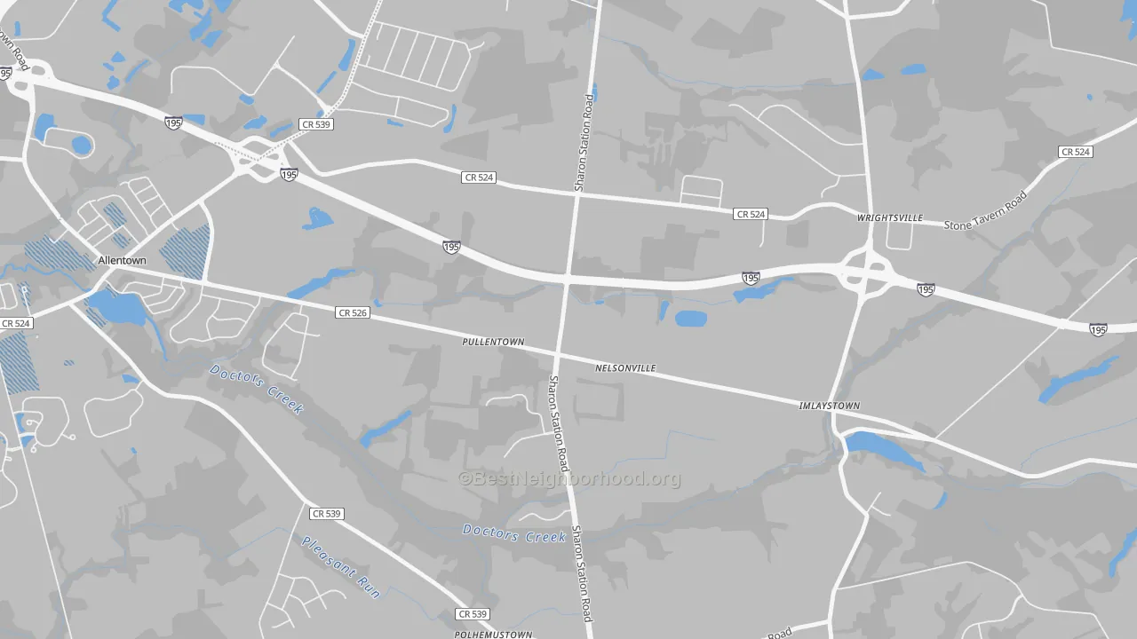 Transit Grade map of Pullentown, NJ