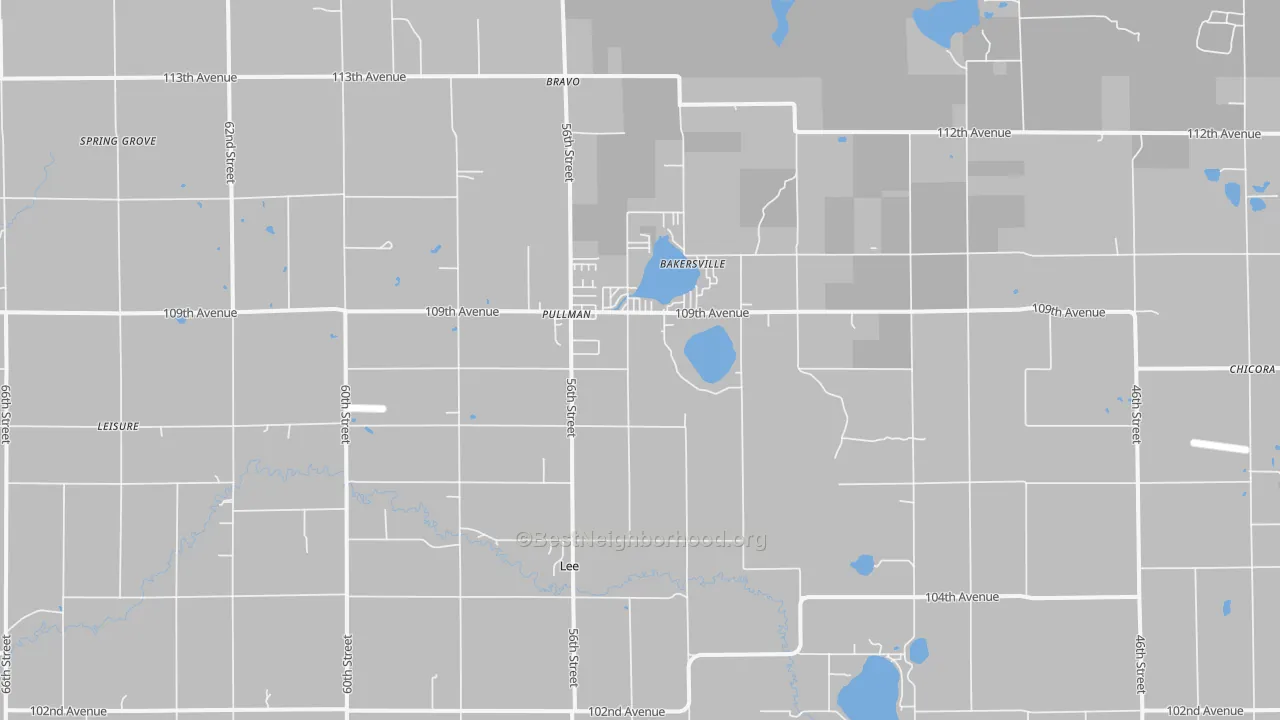 Transit Grade map of Pullman, MI