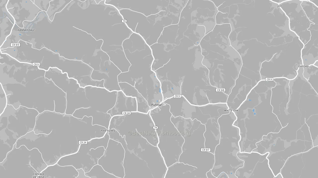Transit Grade map of Pullman, WV