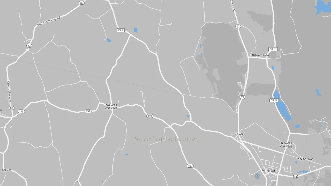 Transit Grade map of Pulvers Corners, NY
